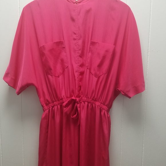 Vtg 1980s Glam Dress, Kimono Sleeves - Picture 4 of 16